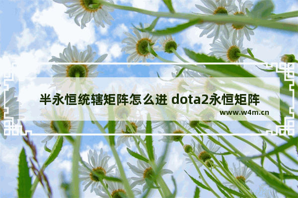 半永恒统辖矩阵怎么进 dota2永恒矩阵