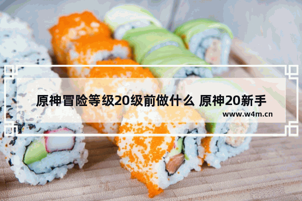 原神冒险等级20级前做什么 原神20新手攻略