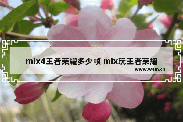 mix4王者荣耀多少帧 mix玩王者荣耀