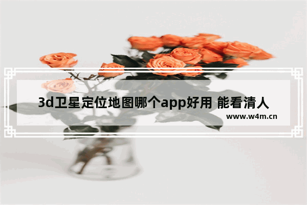 3d卫星定位地图哪个app好用 能看清人的卫星地图软件