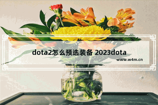 dota2怎么预选装备 2023dota2ti预选什么时候开始