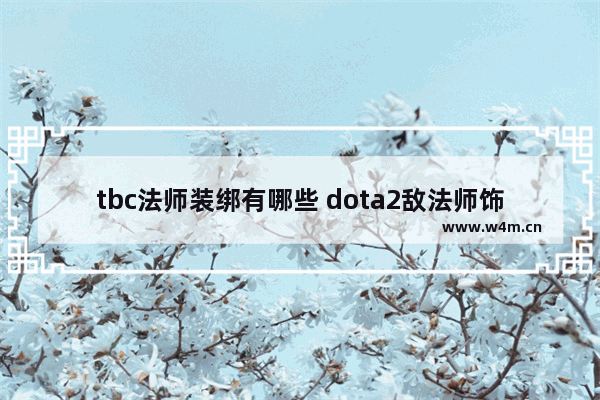 tbc法师装绑有哪些 dota2敌法师饰品