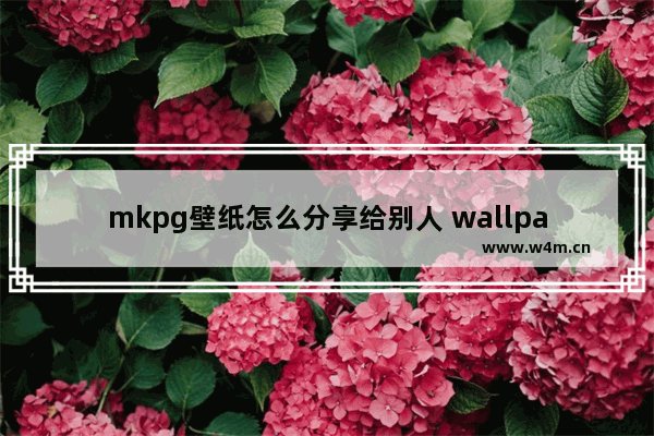 mkpg壁纸怎么分享给别人 wallpaper未指定样式要不要开