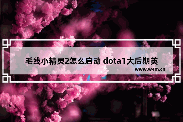 毛线小精灵2怎么启动 dota1大后期英雄排行榜