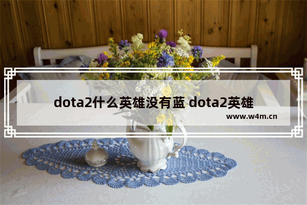 dota2什么英雄没有蓝 dota2英雄消失了