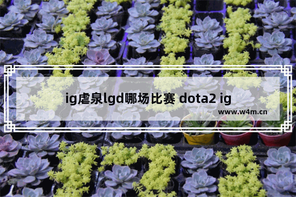 ig虐泉lgd哪场比赛 dota2 ig vs lgd