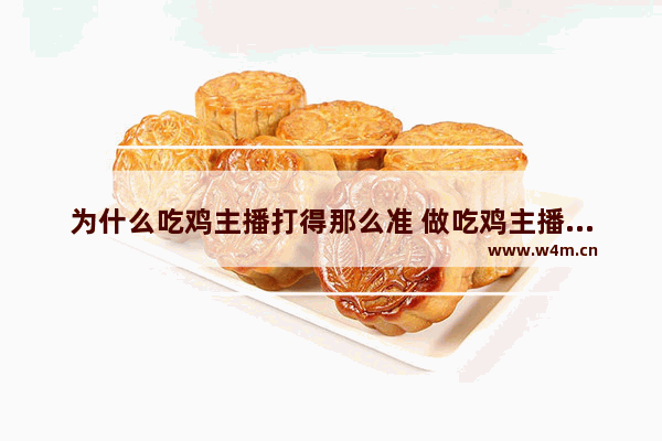 为什么吃鸡主播打得那么准 做吃鸡主播的条件