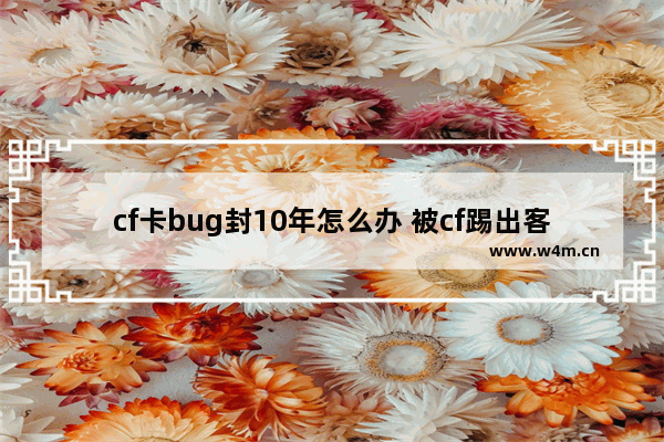 cf卡bug封10年怎么办 被cf踢出客户端一小时怎么解决