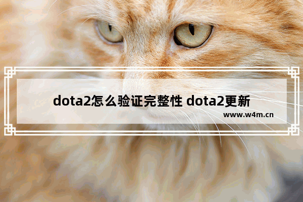 dota2怎么验证完整性 dota2更新后为什么一直在验证中