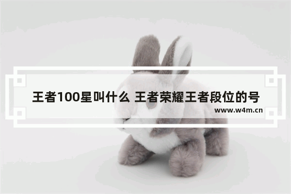 王者100星叫什么 王者荣耀王者段位的号