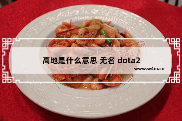 高地是什么意思 无名 dota2