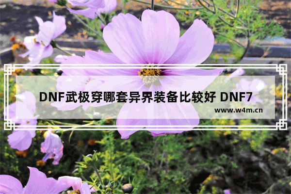 DNF武极穿哪套异界装备比较好 DNF70狂战带什么异界套