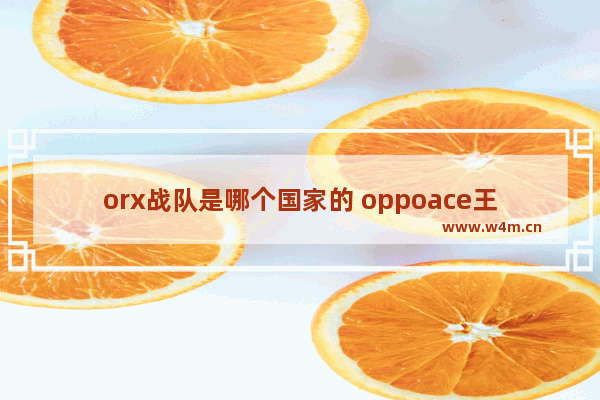 orx战队是哪个国家的 oppoace王者打不开了