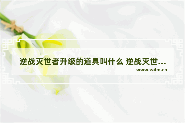 逆战灭世者升级的道具叫什么 逆战灭世者和地狱修罗哪个好一点