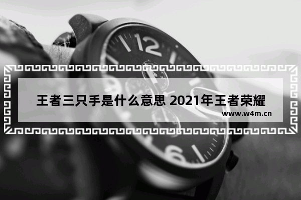 王者三只手是什么意思 2021年王者荣耀世界冠军皮肤为什么是赵云