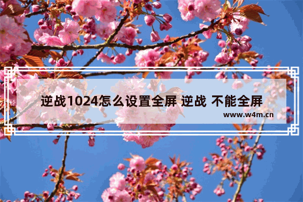 逆战1024怎么设置全屏 逆战 不能全屏