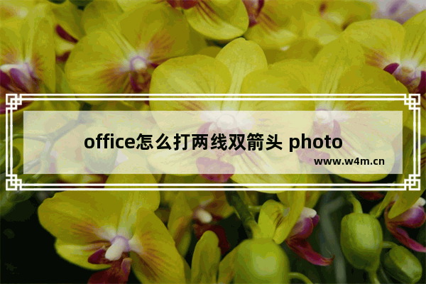 office怎么打两线双箭头 photoshop怎么能画出双向箭头