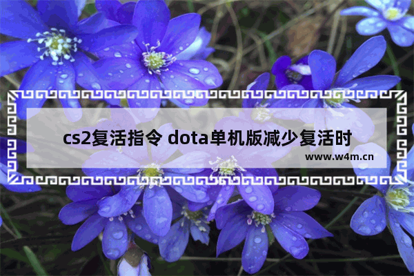 cs2复活指令 dota单机版减少复活时间指令是哪个