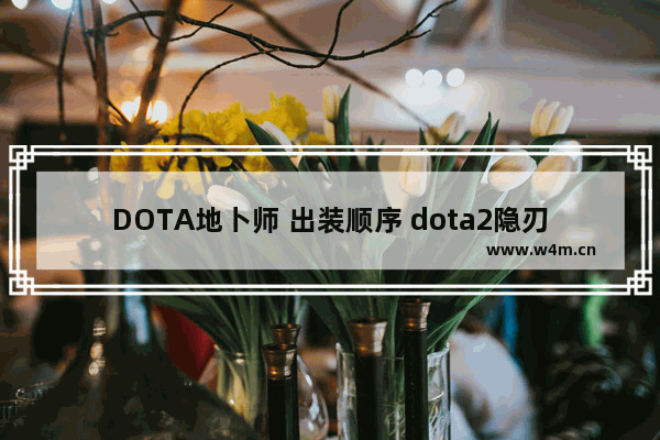 DOTA地卜师 出装顺序 dota2隐刃