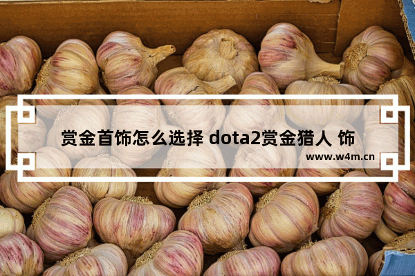 赏金首饰怎么选择 dota2赏金猎人 饰品