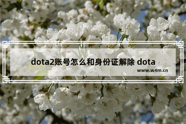 dota2账号怎么和身份证解除 dota2怎么解绑