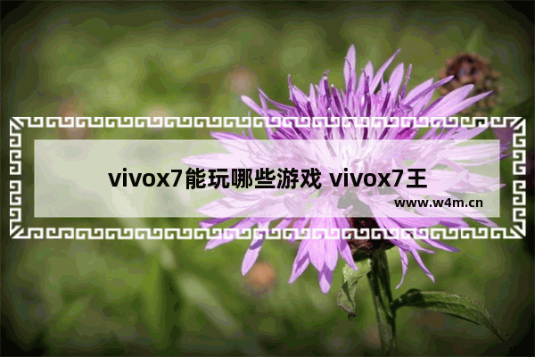 vivox7能玩哪些游戏 vivox7王者荣耀