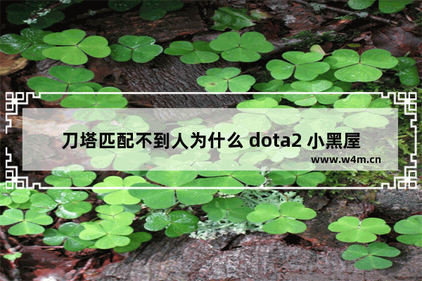 刀塔匹配不到人为什么 dota2 小黑屋 英雄