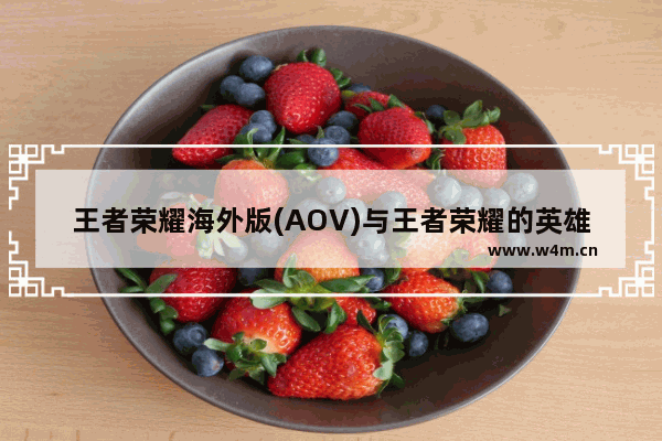 王者荣耀海外版(AOV)与王者荣耀的英雄哪些是相对应的 王者荣耀英雄对应