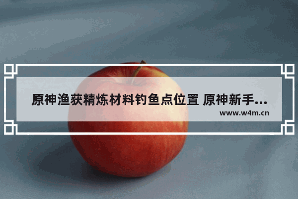 原神渔获精炼材料钓鱼点位置 原神新手攻略明眸