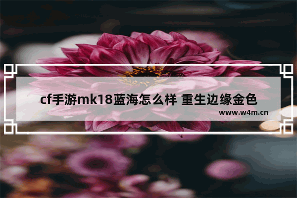 cf手游mk18蓝海怎么样 重生边缘金色武器排名