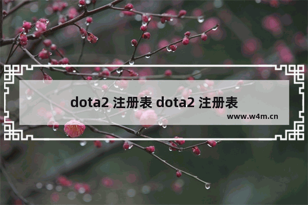 dota2 注册表 dota2 注册表