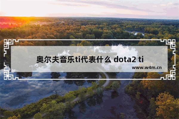 奥尔夫音乐ti代表什么 dota2 ti4音乐