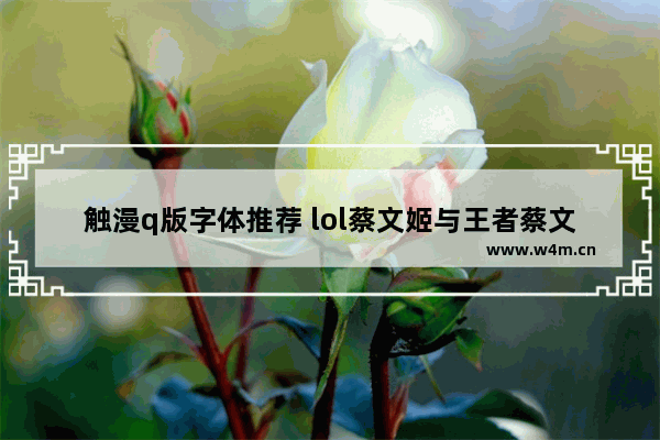 触漫q版字体推荐 lol蔡文姬与王者蔡文姬对比