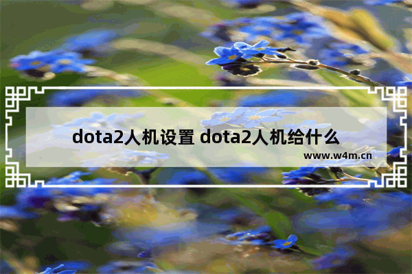 dota2人机设置 dota2人机给什么