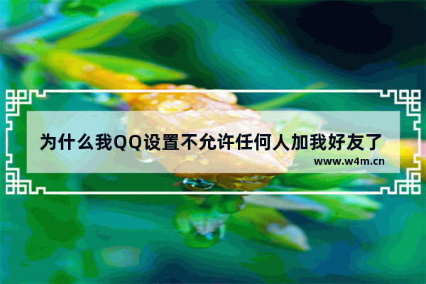 为什么我QQ设置不允许任何人加我好友了 还有人能加我好友呢 穿越火线拒绝加好友