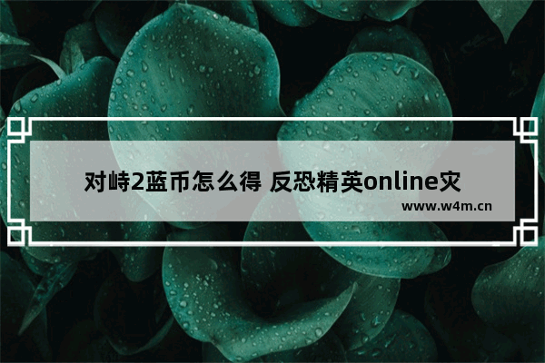 对峙2蓝币怎么得 反恐精英online灾变中级挑战箱怎样获得