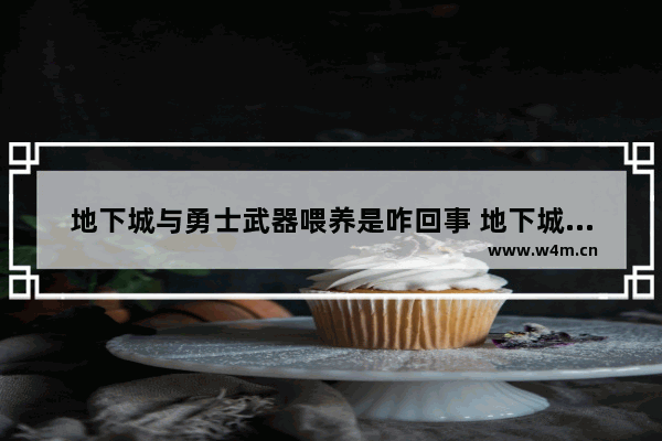 地下城与勇士武器喂养是咋回事 地下城与勇士中的武器故事