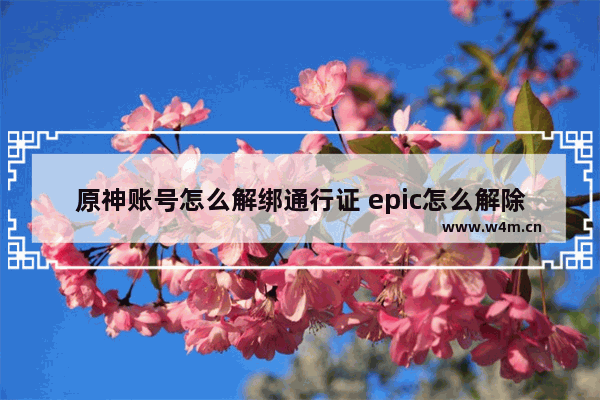 原神账号怎么解绑通行证 epic怎么解除绑定