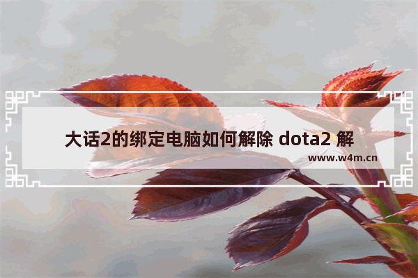 大话2的绑定电脑如何解除 dota2 解绑 完美通行证