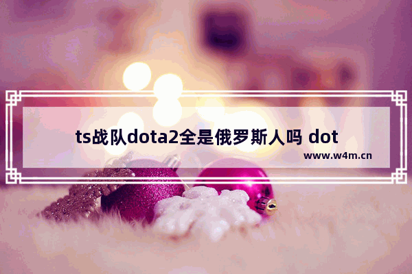 ts战队dota2全是俄罗斯人吗 dota2乌克兰