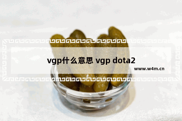 vgp什么意思 vgp dota2