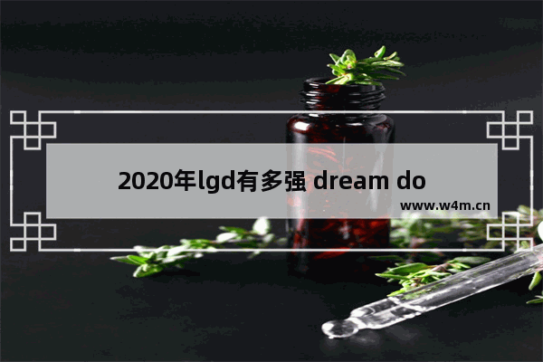 2020年lgd有多强 dream dota2