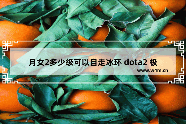 月女2多少级可以自走冰环 dota2 极品