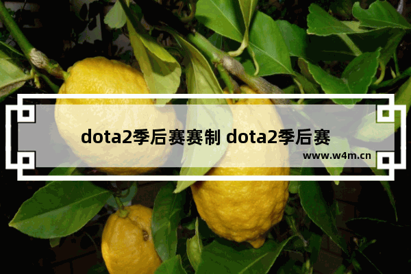 dota2季后赛赛制 dota2季后赛