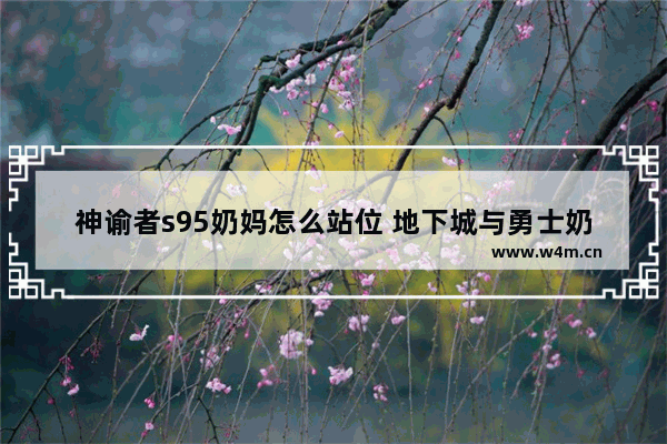 神谕者s95奶妈怎么站位 地下城与勇士奶妈3觉站位