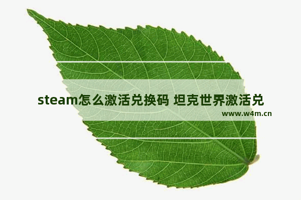 steam怎么激活兑换码 坦克世界激活兑换码是什么