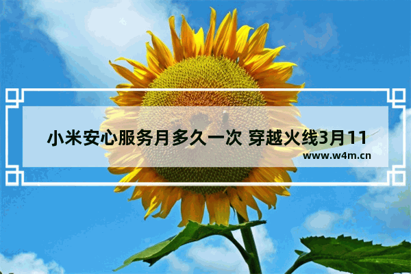 小米安心服务月多久一次 穿越火线3月11活动吗