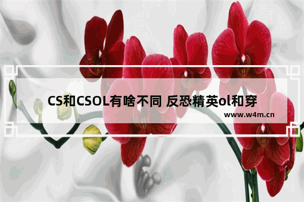 CS和CSOL有啥不同 反恐精英ol和穿越火线