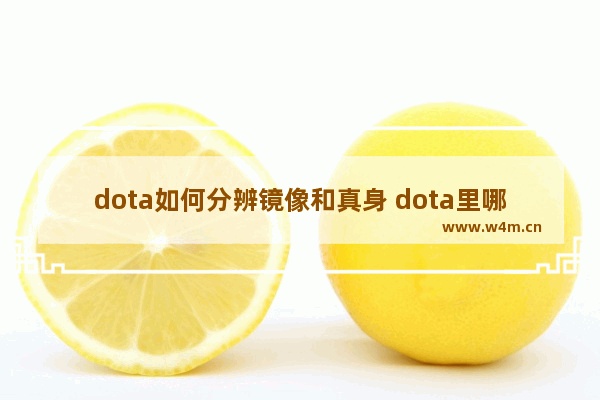 dota如何分辨镜像和真身 dota里哪个英雄有被动的减速光环