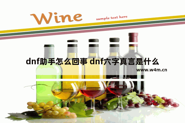 dnf助手怎么回事 dnf六字真言是什么